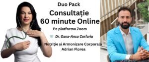 Power Hour Duo Pack: Consultație Online Echilibru Hormonal Feminin Dr. Oana Corfariu 60 minute + Consultație Online Nutriție & Armonizare Corporală Adrian Florea 60 minute